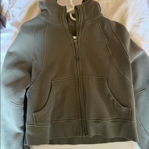 Lululemon green scuba Zip-Up Hoodie